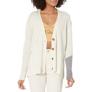 LABEL Go-To Cardi Putty/Light Grey XS